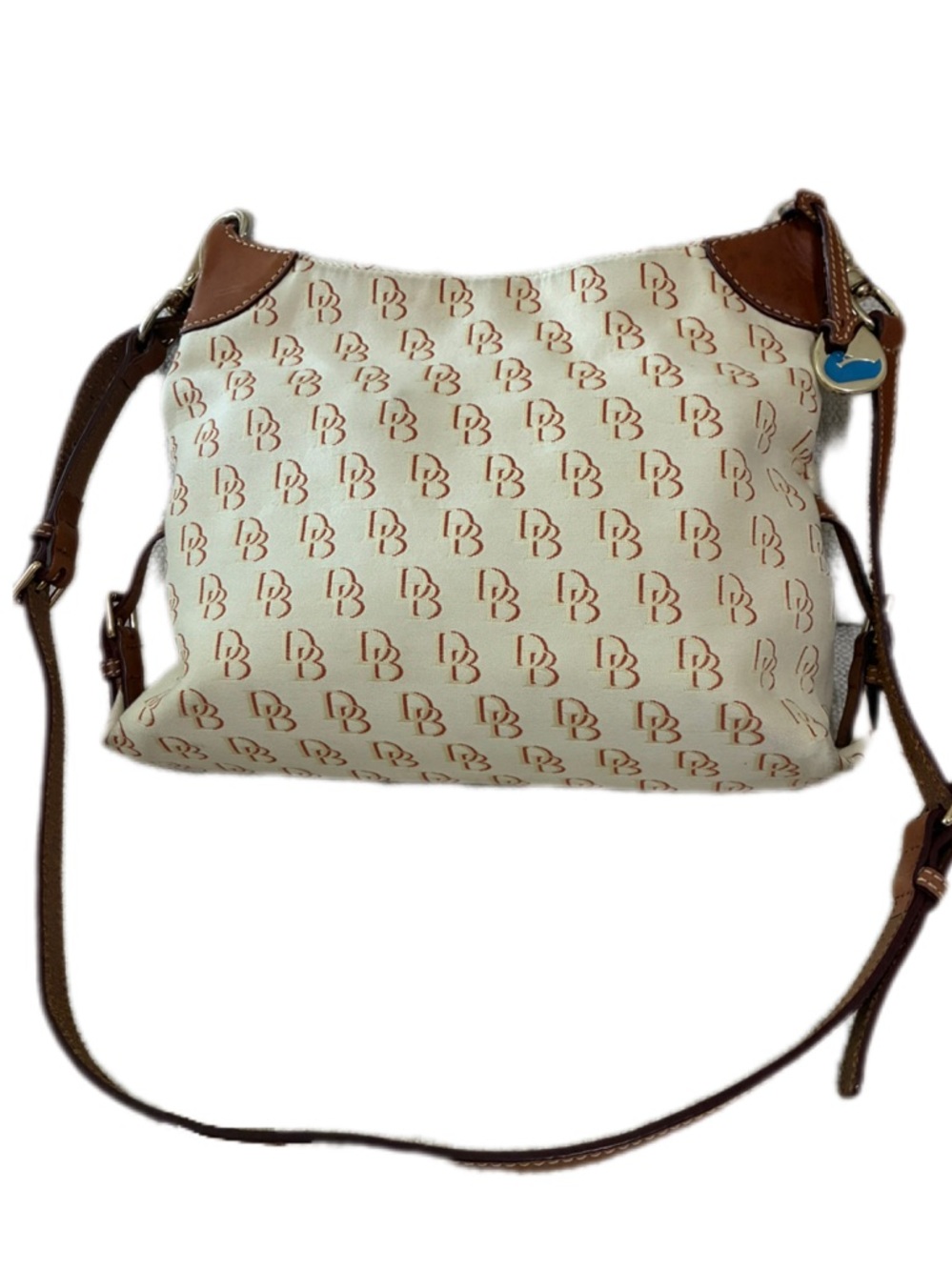 Dooney & Bourke EUC Vintage Frederica crossbody signature bag Tan/Brown